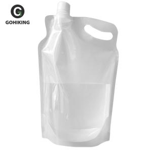 2L Foldable Drinking Water Bag Portable Water Container Pouch Small Mouth Handle No Leakage Outdoor Sports Supplies