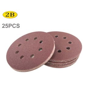 2B Velcro Sanding Disc Round Sandpaper 240 Grit Sanding For Metal Wood Working Plastic VSD5-8240