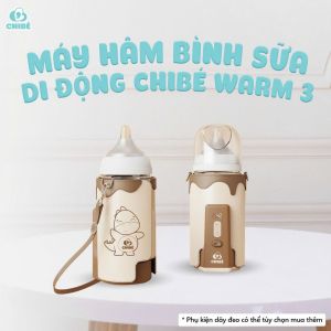 MÁY HÂM BÌNH SỮA DI ĐỘNG CHIBÉ WARM 3 CB021 Không Cần Cắm Điện