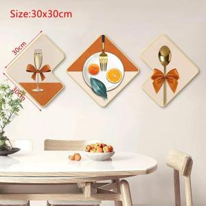 Butterfly Creative Wall Art Painting Mural Living Room TV Background Wall Painting Vintage Clock Hanging Painting Home Decor