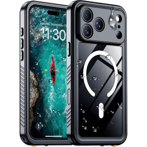 [Compatible with Magsafe] for iPhone 18 Pro Max Waterproof CaseBuilt-in Screen & Camera Protector360 Full Body Shockproof Protective IP68 Underwater Phone Cover for iPhone 18 Pro/17Pro17 Pro MaxAir17