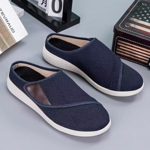 Women Walking Shoes Men Diabetes Shoes Adjustable Extra Wide Shoes Swollen Feet Slip on Diabetic Edema Shoes For Elderly