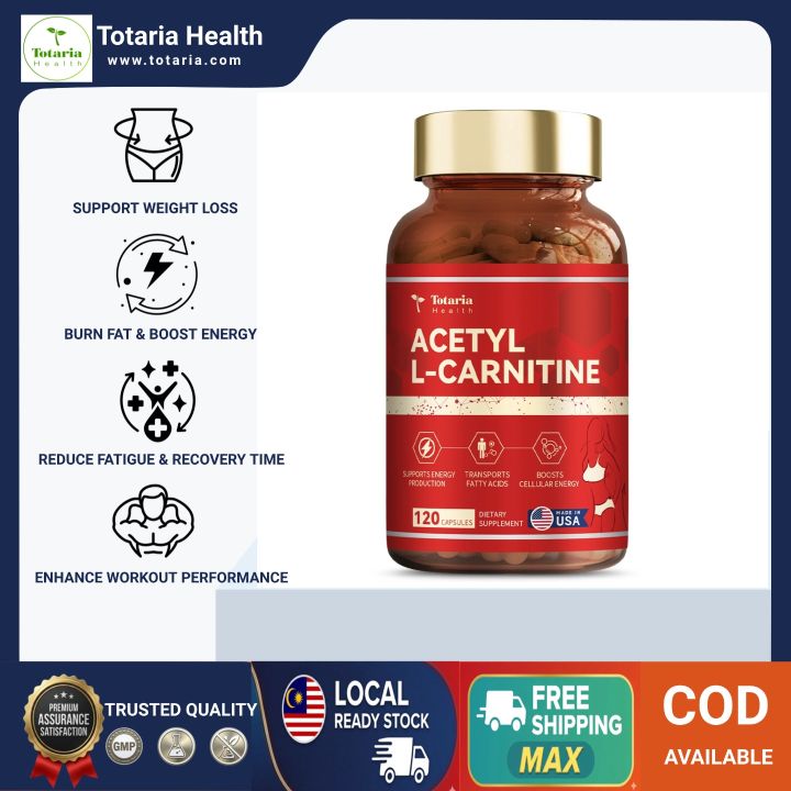 acetyl l carnitine fat burn READY STOCK] Totaria L-Carnitine 1500mg - Burner & Metabolism Booster - Ubat Kuruskan Badan, Bakar Lemak Slimming Supplement - Made in USA 120 Capsules GH production Ipamorelin 5mg – G10 Treatment Area:Under Eye Bags