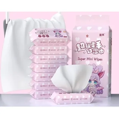 8in1 Set 64sheet 90sheet 10sheet Baby Wipes Mini Multipurpose wipe Easy to carry Outdoor Travel Size