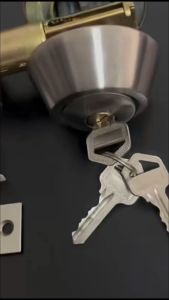 LockMan Invisible Door Lock Single Opening Steel Color/Black Deadbolt Lock Hidden Security Lock for Bedroom Hidden Door Philippines Local Stock Fast Shipping doorknob