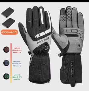 Gloves Heater Rockbros Sarung Tangan di Musim Dingin Smart Electric  Heating Gloves