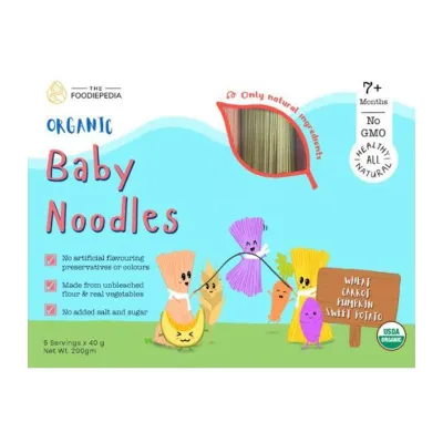 The Foodiepedia Organic Baby Noodles - Wheat Carrot Pumpkin Sweet Potato