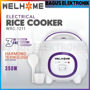 Rice Cooker Welhome WRC-1211 Welhome Magicom Ukuran 1.2L 3in1 Anti lengket MagicCom 3in1 Multifungsi