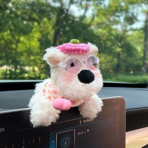 THTRHWTH Creativity Car Decor Plush Cute Interior Decorations Warm and Cozy Unique Car Ornament Automobile