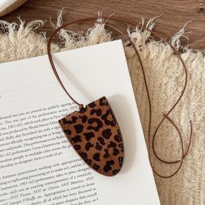BLISSFUL Anti-lost Pu Leather ic Glasses Clip Leopard Print Pendant Sunglasses Glasses Holder High Quality Organizer Gadget Eyeglasses Storage Bag Girl