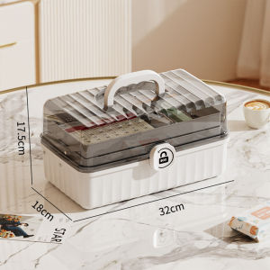 Portable 3 Tier Medical Box Toolbox First Aid Kit Storage Box Plastic Medicine Household Purpose First Aid Organizer Container 医药箱