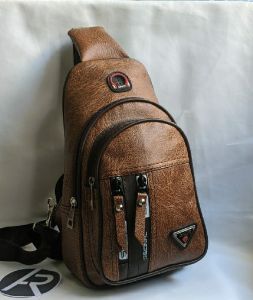 Tas Selempang Pria Sling Bag PU Leather POLO AMSTAR Terbaru