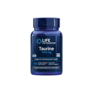 Taurine 1000mg 90 Caps Life Extension - Cardiovascular & Nervous System Support