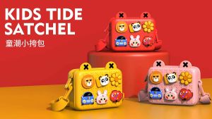 SILICONE EVA KIDS SATCHEL CROSSBODY BAG