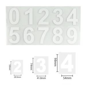 Decal Số Đơn (5cm 7.4cm 9.8cm) Dán Từ 0 đến 9 Không Thấm Nước - Tem Số Dán Đánh Số Đồ Dùng