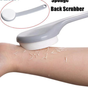 Double-sided Bath Scrubber Bath Brush Long Handle Rub Shower Brush Back Scrubber Soft Bathroom Accessories