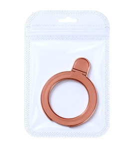 Metal Phone Ring Holder with Foldable Stand & 360° Finger Grip for iPhone/Android - Hands-Free Video Call & Viewing Support