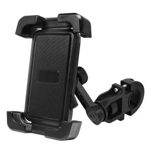 COOBOWE Shakeproof MOTOR Stand Holder HP ABS Bracket Clamp with Lock Buckle Bike Phone Holder Pemegang Sepeda Motor Tahan Gempa Cocok Untuk Ponsel 47-72 inci
