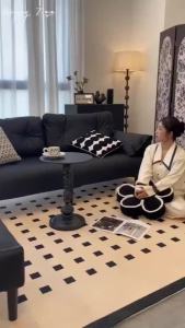 Thảm Dạ Lì Thảm Trải Phòng Khách Thảm Chụp Hình Decor kích thước 1m6x2m3 2mx3m Họa Tiết Bắt Mắt-MemminCar (THB18))