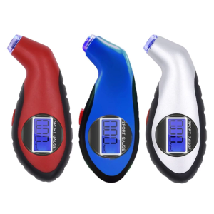 Digital Tire Pressure Gauge Portable Tire PressureMonitor Tool for Trucks 140PSI Tire Pressure Checker Blue/Red/Silver