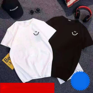 2022มาใหม่!เสื้อยืดแขนสั้น ใส่สบาย คอกลมแฟชั่นใส่ได้ทั้งผู้หญิงและผู้ชาย ใส่เป็นคู่ขาว-ดำTT.357