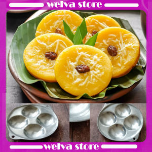 Loyang Cetakan Kue Lumpur Telur Bulat 4 Lubang