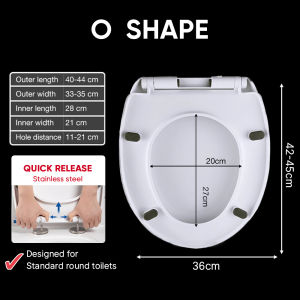 🇸🇬 Quick Release Toilet Seat Cover Easy Installation /Silent Slow-Close Toilet Bowl Seat Durable Thick Sturdy 马桶盖