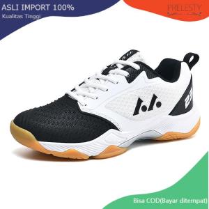 Prelesty Sepatu Badminton Shoes Sneakers Pria Bulu Tangkis Profesional Tenis Sports Olahraga Kuat Carbon Anti Slip Keren Ringan 417
