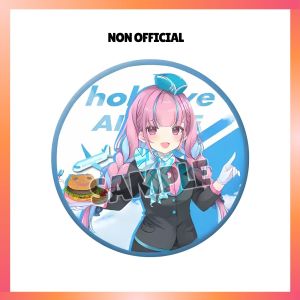 Hololive 58mm Pin Badge Cover Hololive Brooch Sakura Miko Minato Aqua Callin Gawr Gura Pin Badge 58mm