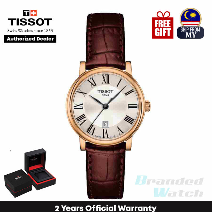 Official Warranty Tissot T122.210.36.033.00 Womens Carson Premium