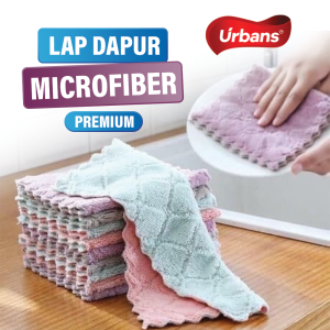 Kain Lap Microfiber Cuci Piring Anti Minyak Dapur Tangan Serbaguna