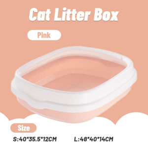 Litter Box Kucing Bulat - Bak Pasir Kucing Tempat Toilet Kucing - Kucing Free Sekop Serokan Pasir