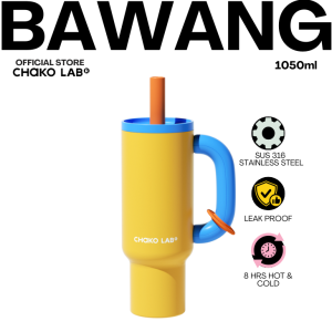 CHAKO LAB BAWANG 1050ml INSULATED SPILL PROOF TUMBLER WITH STRAW Water Jug SUS316 Stainless Thermos