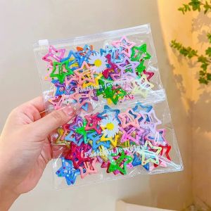 Túi 50 Kẹp Tóc Hình Ngôi Sao Nhiều Màu Đáng Yêu – Phụ Kiện Tóc Xinh Xắn Cho Bé Gái Học Sinh Teen