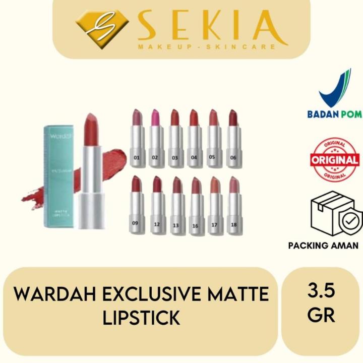 WARDAH EXCLUSIVE MATTE LIPSTICK/ NEW LIPSTICK WARDAH/ MATTE LIPSTICK