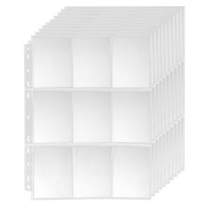 9 Pockets A4 Binder Sleeve 10pcs A4 Clear Sleeve Photocard Sleeves Card Collection Album Pages