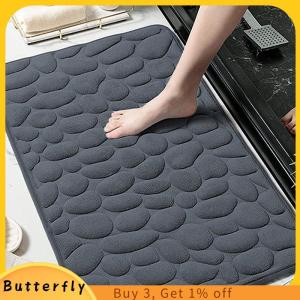Butterfly แผ่นปูหน้าประตูลายนูนลายหินกรวดในบ้านเสื่อปูพื้นกันลื่นในห้องน้ำเสื่อปูพื้นกันลื่นในห้องน้ำ