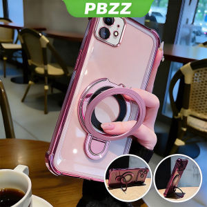 Case For Iphone 12 Pro Max 13 Pro Max 11 Pro Max 12Phone Casing Softcase Shockproof Cover New Design Aesthetic Airbag Transparent Cute Pink With Holder For Girls