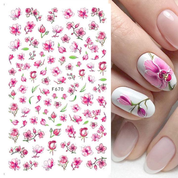 Nail Art Stickers Decal Self Adhesive Decals French Manicure Tips DIY  Decoration | eBay
