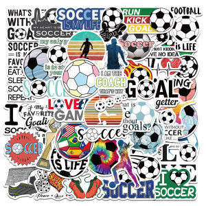 50 stickers of football team logos from the top five European leagues Real Madrid Barcelona Milan cute decorations waterproof and non repetitive