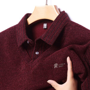 Men S Hirt Lapel Sweatshirt Fit Stylish and Avant-garde Keep Warm Elegance Mens Everyday Wear