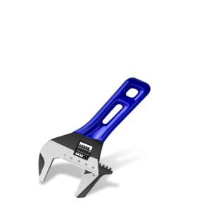 TEENI Large Opening Adjustable Wrench Multi-Function Ergonomic Design Universal Spanner Short Handle Extra Wide Jaw Large Opening Wrench Tubing Hand Tool