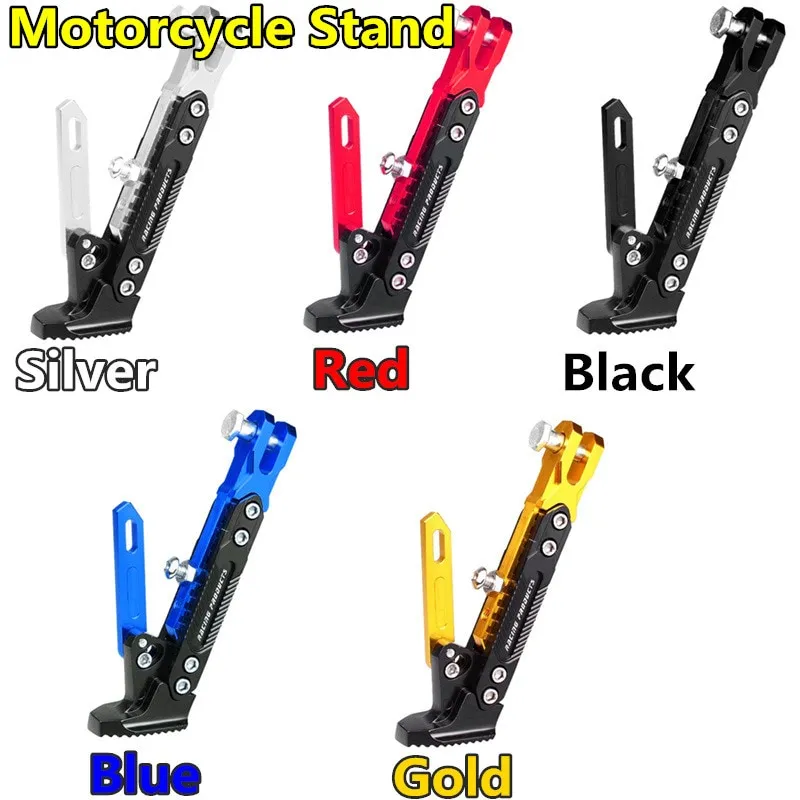Motorcycle Side Stand Adjustable Foot Side Universal Support Stand CNC  Alloy Kickstand