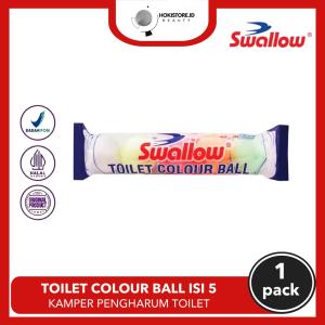 Kamper Toilet Swallow Toilet Colour Ball isi 5pcs Pengharum Toilet 200gr