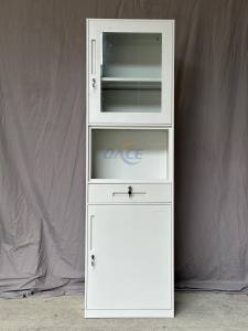 Dining display steel storage cabinet(NOT ASSEMBLED)