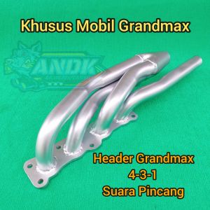 TERMURAH HEADER KNALPOT MOBIL GRANDMAX 4-3-1 SUARA HARLEY STEREO