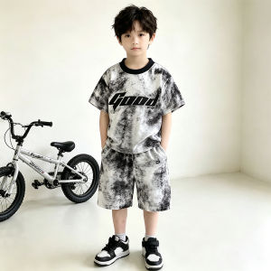【local Stock】Camouflage Mesh Fabric Set For Boys Trendy Casual   With High Elasticity And Quick Drying Capable Of Absorbing Sweat In 1000 Seconds Without Catching Cold
