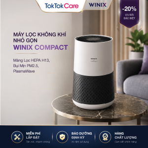 [TẶNG BGN] Máy Lọc Không Khí Winix Compact 50m² Màng Lọc HEPA H13 Lọc Bụi Mịn PM2.5 PlasmaWave Chính Hãng
