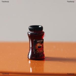 [COD] Yaokeqi 4Pcs 1:12 Dollhouse Miniature Coffee Can Bread Spread Fruit Sauce Jam Food Model Kitchen Decor Toy Doll House Accessories