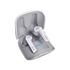 ROG Cetra True Wireless Gaming Headphones (Low-Latency Bluetooth Earbuds Active Noise Cancelation 27-Hour Battery Life) -(Black/White)